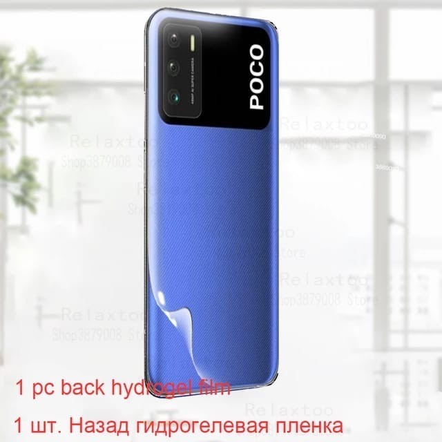 XIAOMI POCOPHONE POCO M5 M5S M4 PRO F3 5G M3 PRO M3 F2 PRO ANTI GORES HYDROGEL BACK BENING CLEAR BELAKANG ANTI GORES BELAKANG ANTI JAMUR SKIN GARSKIN