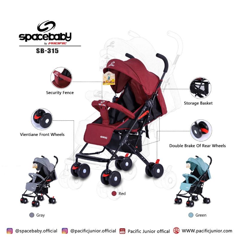 stroller kereta dorong bayi space baby