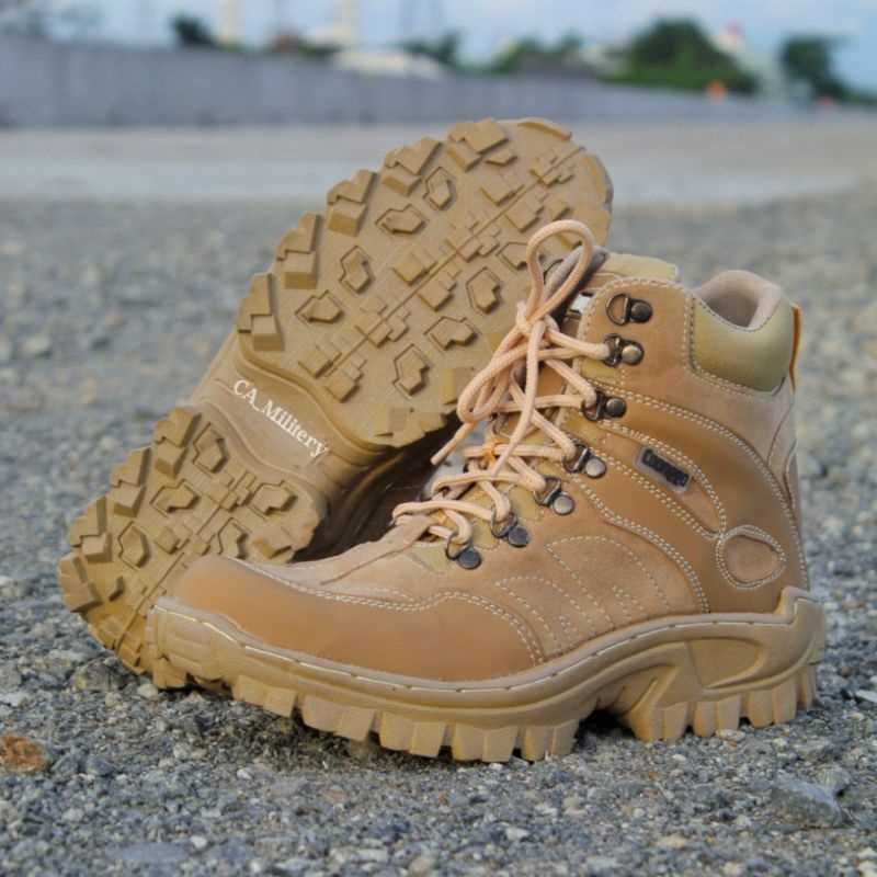 sepatu safety pria ujung besi murah original caanggo militery terbaru 2021