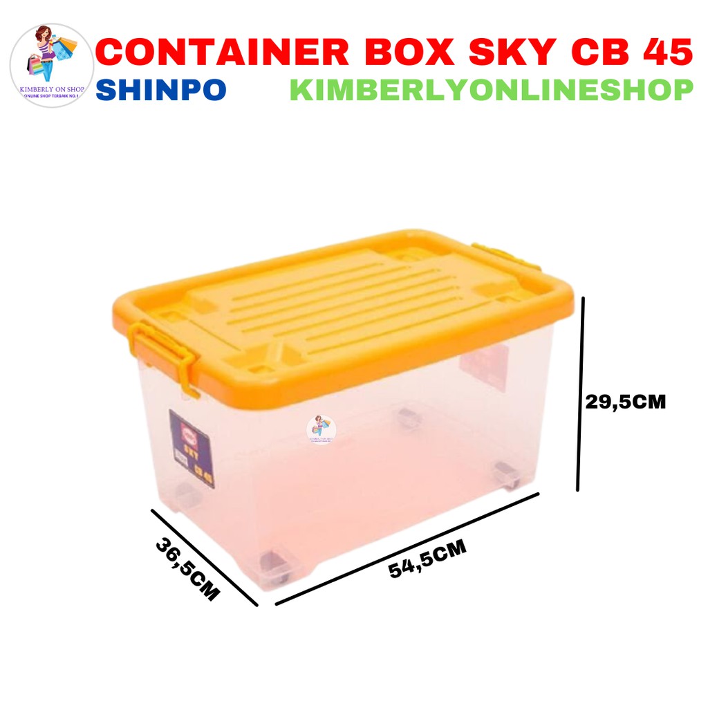 Box plastik utk menyimpan serbaguna container box Shinpo Sky CB 45