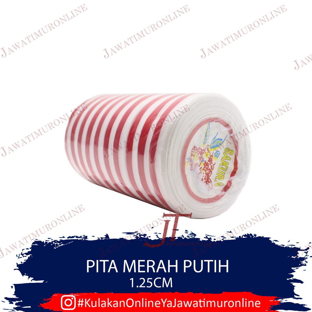 Pita Merah Putih 1,25 cm