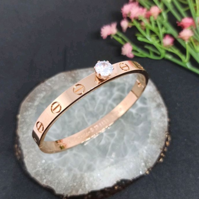 Gelang Titanium Rosegold G01054