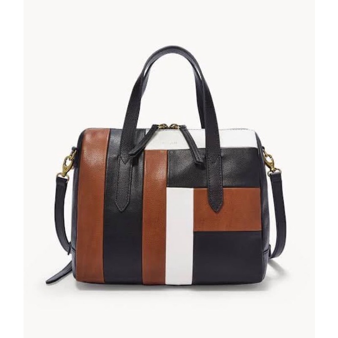 Tas FossilOriginal Sydney Satchel Black Multi New Original