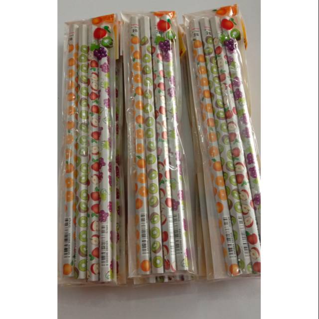 

Pensil kayu 2B joyko P109 motif buah-buahan