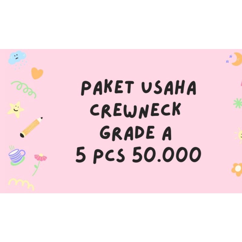 paket usaha crewneck gradeA