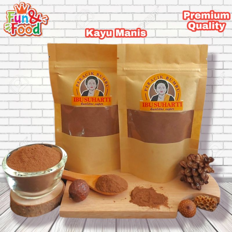 

Ibu Suharti - Rempah Kayu Manis Bubuk Murni Bumbu Dapur Kayu Manis Bubuk Pure Cinnamon Powder Kualitas Premium