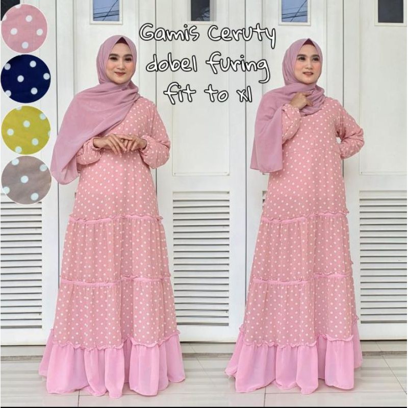 GAMIS CERUTY // GROSIR TANGAN PERTAMA TERMURAH