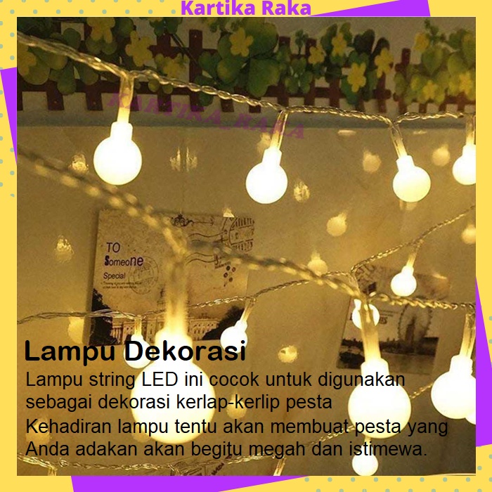 KR Lampu Hias Tumbler Bulat LED Tumblr Light Lamp Dekorasi Ruangan Kamar Tidur Natal Outdoor