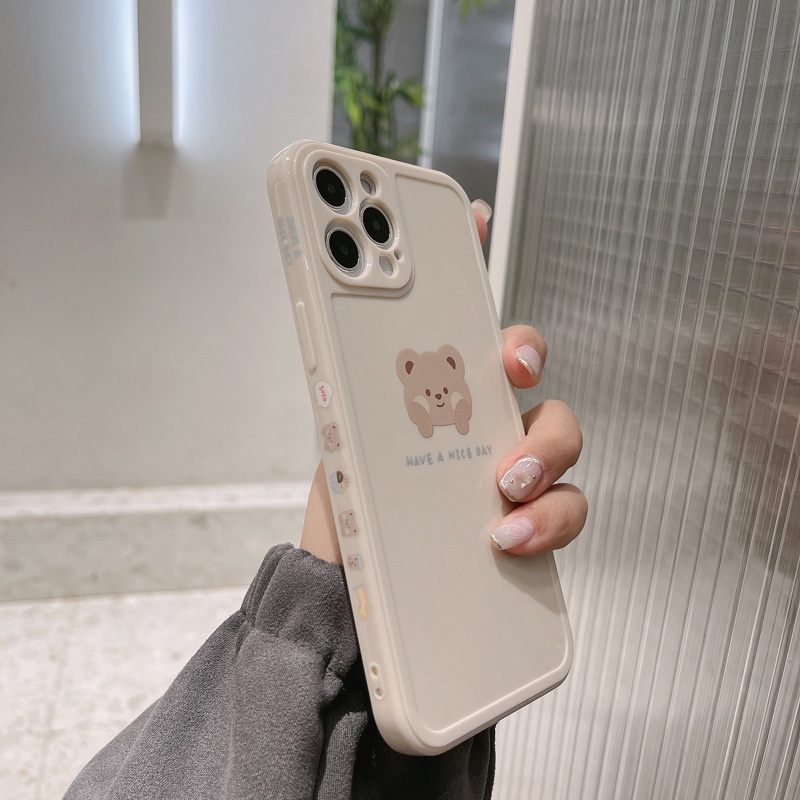 Ins Casing Pelindung Motif Kartun Beruang Lucu Untuk Iphone 14 PRO MAX