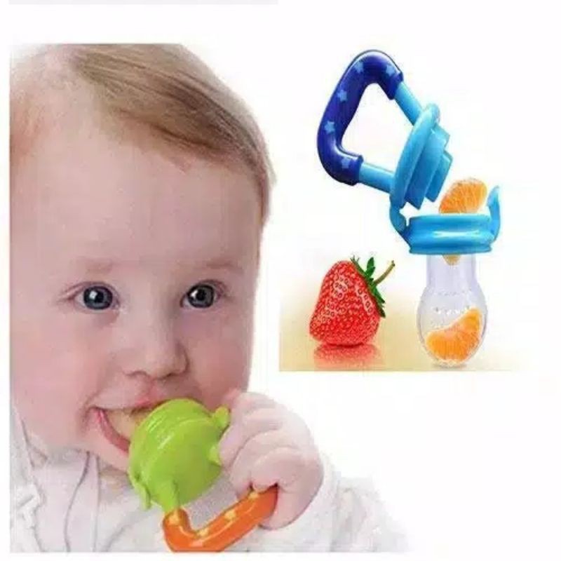 TEETHER DOT BUAH BAYI EMPENG BUAH GIGITAN ANAK BAYI Titer Baby Feeder Theeter Rattle