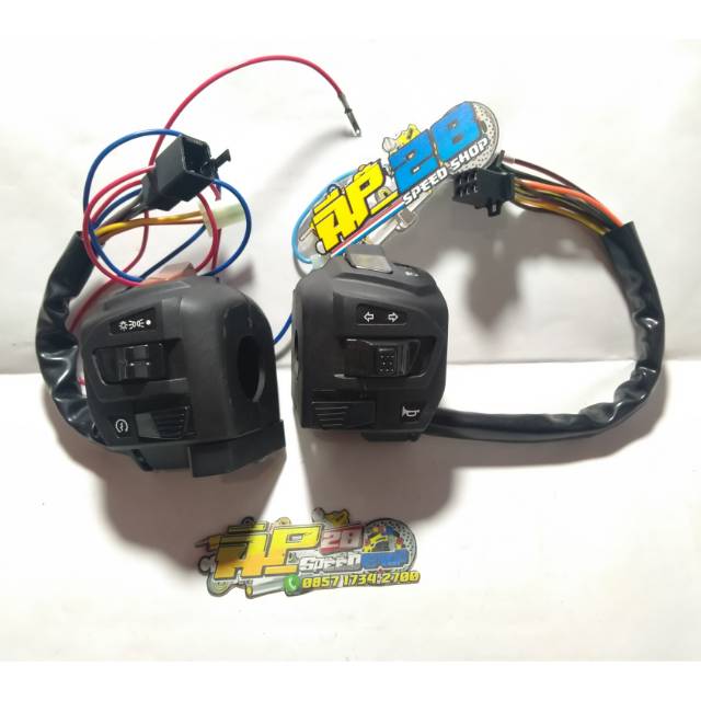SAKLAR FULSAR NMAX NOUVO KLX VARIO 150 TERBARUSCOOPY FINO NYALA 1 SET KANAN DAN KIRI
