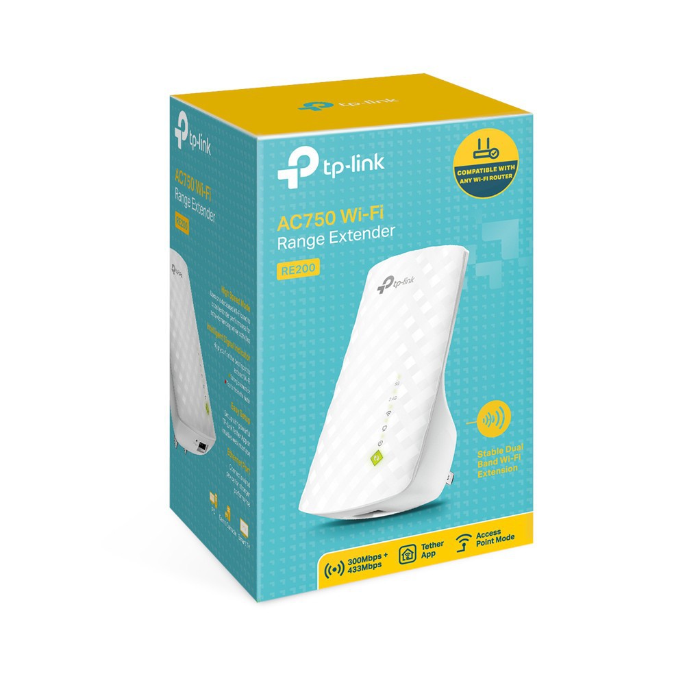 TP-LINK RE200 / AC750 Wireless Range Extender / WiFi Repeater