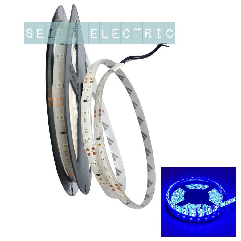 Seinz Led Strip 3528 IP44 outdoor 2835 warmwhite white hijau biru merah