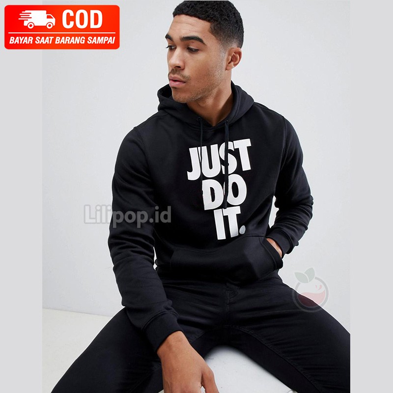 Lilipop.id  Sweater Pria JDI Just Do it Hoodie Jumper Outwear