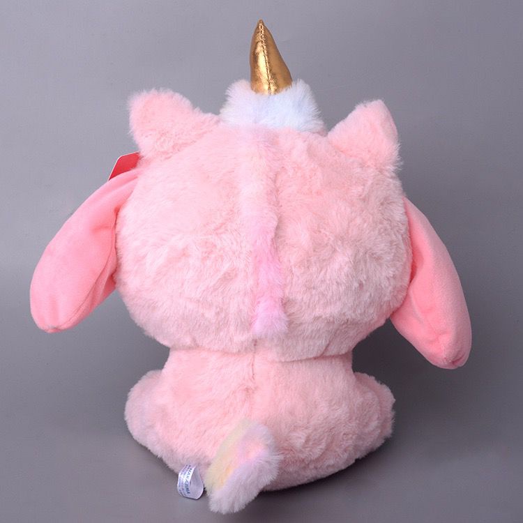 MAINAN BONEKA MELODY HELLO KITTY CINNAMOROLL POCHACCO DOG POMPOMPURIN KUROMI KOSTUM UNICORN PLUSH IMPOR