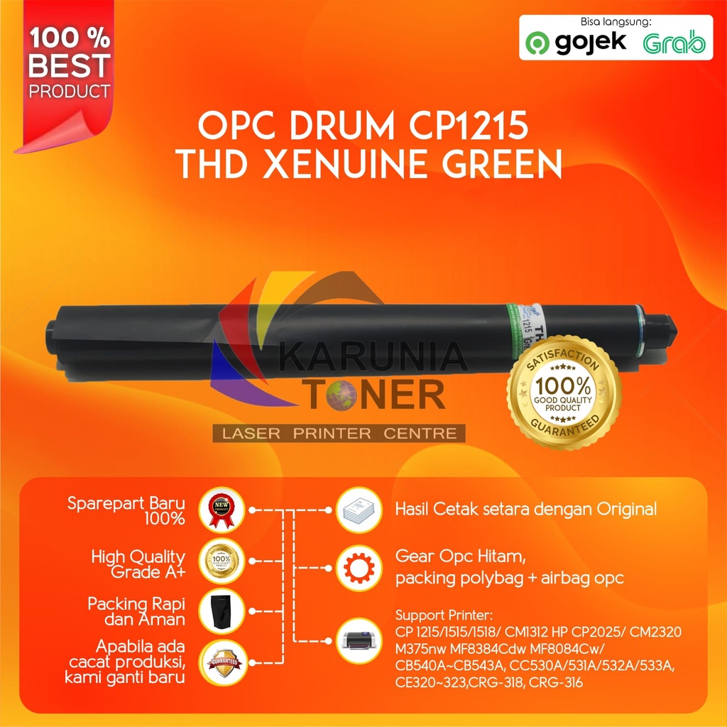 OPC DRUM XENUINE GREEN CP1215 CP1515 CP1518 CP2025 CB540A CB541A CB542A CB543A CM1312 CM2320 M375nw MF8384Cdw MF8084