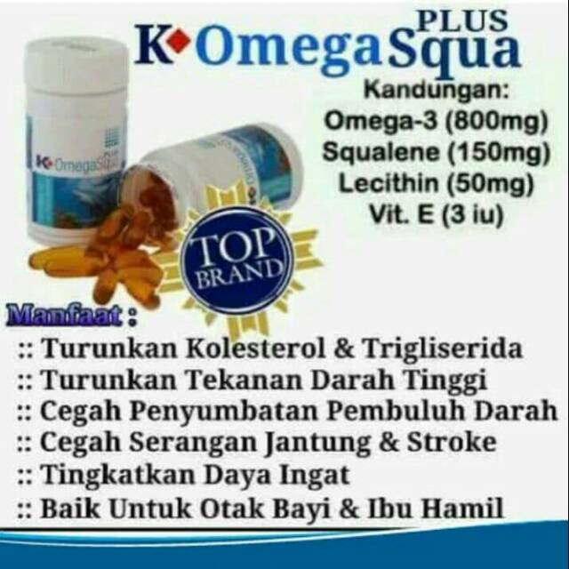 Omega Squa Plus K Link Original Minyak Ikanomegasquaomegak Link