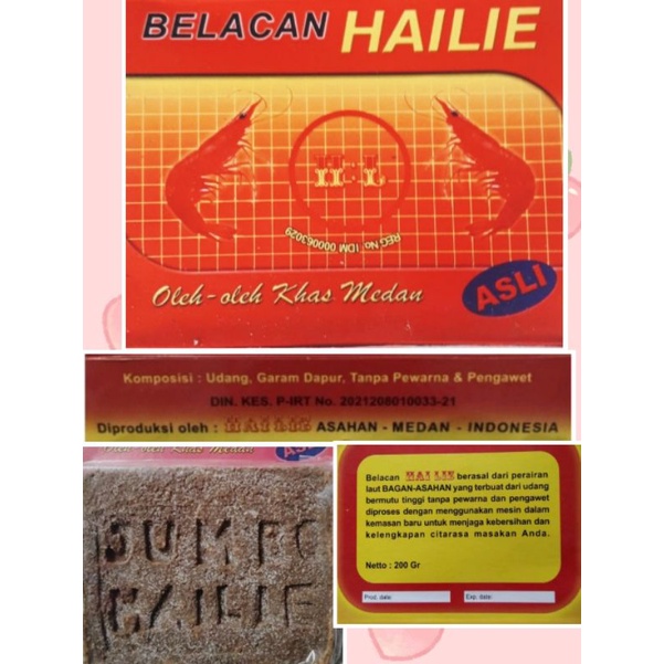 

Hailie Terasi udang pilihan//Belacan Hailie//Oleh -oleh khas Medan.