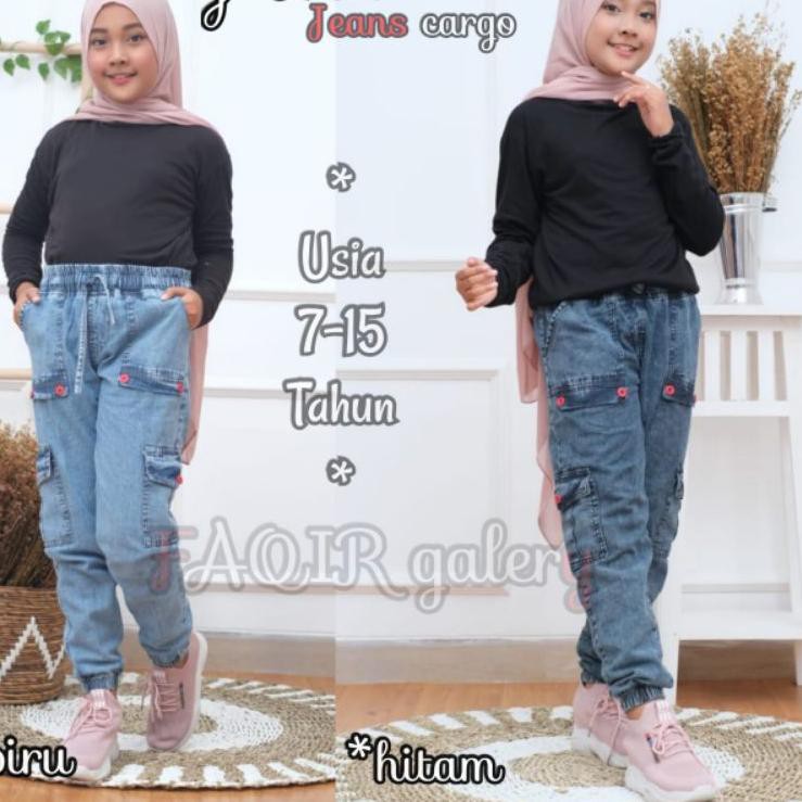 Masakini!! CELANA CARGO ANAK / CELANA JEANS CARGO / CELANA ANAK PEREMPUAN / CELANA JEANS CARGO ANAK