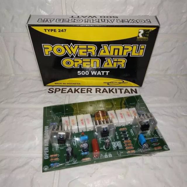 Kit Driver Power Amplifier OPEN AIR 500Watt Mono 247
