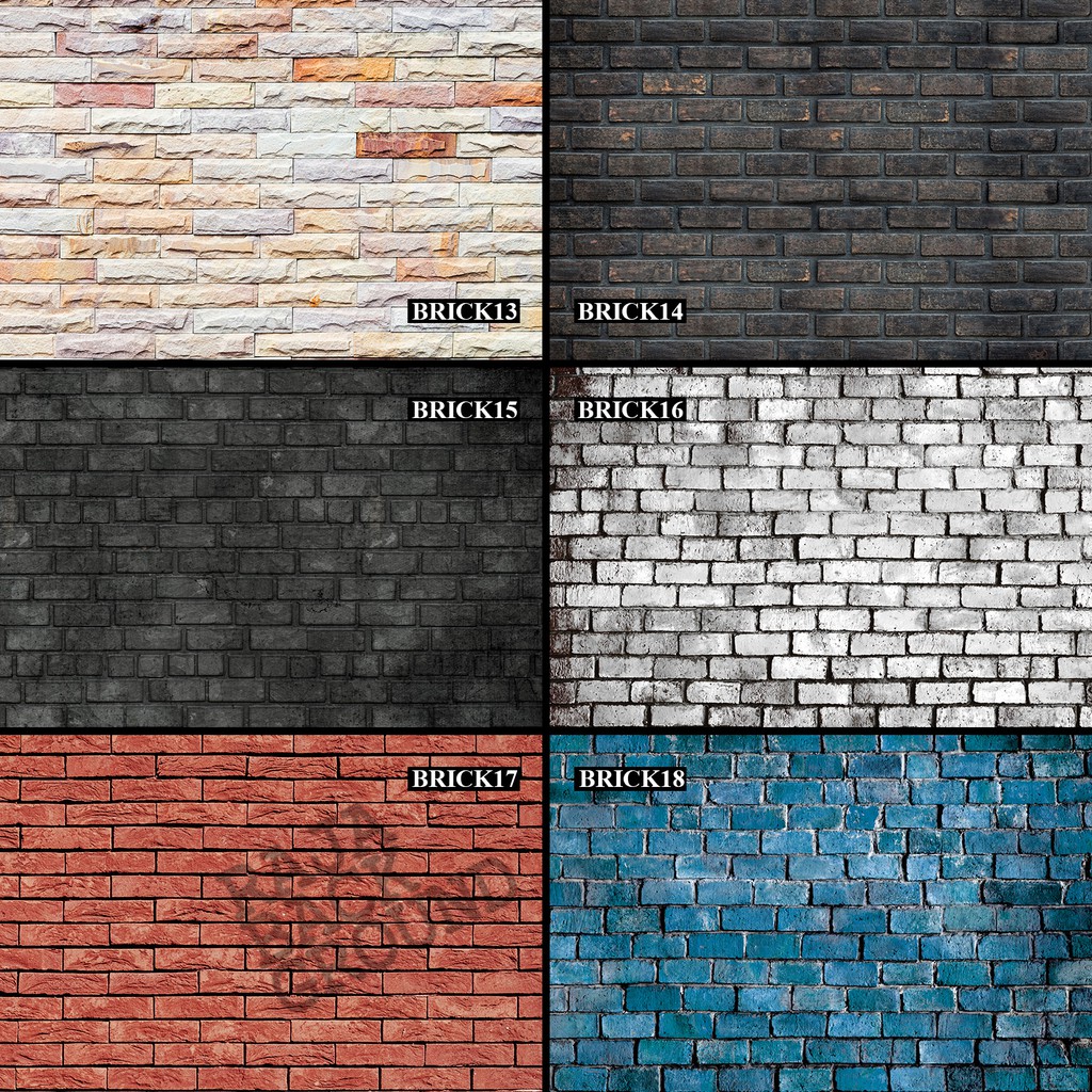 BACKGROUND FOTO Motif BRICK TEMBOK BATA PART3 50cm x 