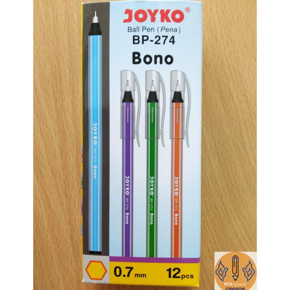 

Pulpen Pena Ball Pen Joyko BP-274 Bono 1 Pack 12 Pcs 0.7 mm