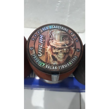 Gelasan VALAK SPECIAL "RED DEADSTRING", matot/senar mati/deadstring, bahan MERAH, size 023/024, klos