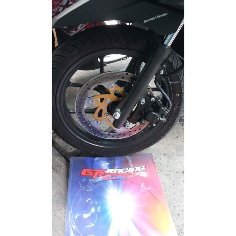 piringan cakram GRC RACING floating 267mm plus breket MX MIO SOUL BEAT MODEL 1:1 PSM YAMAHA YZ125