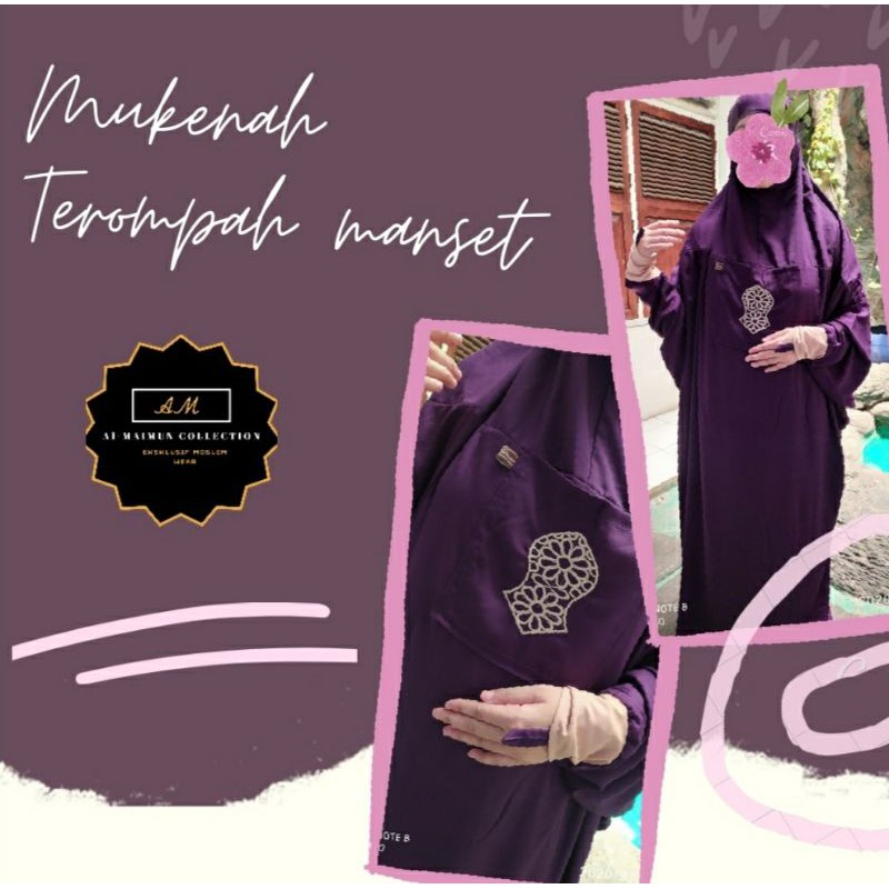 Mukenah Terompah Manset / Mukenah Hadramaut / Mukenah Manset