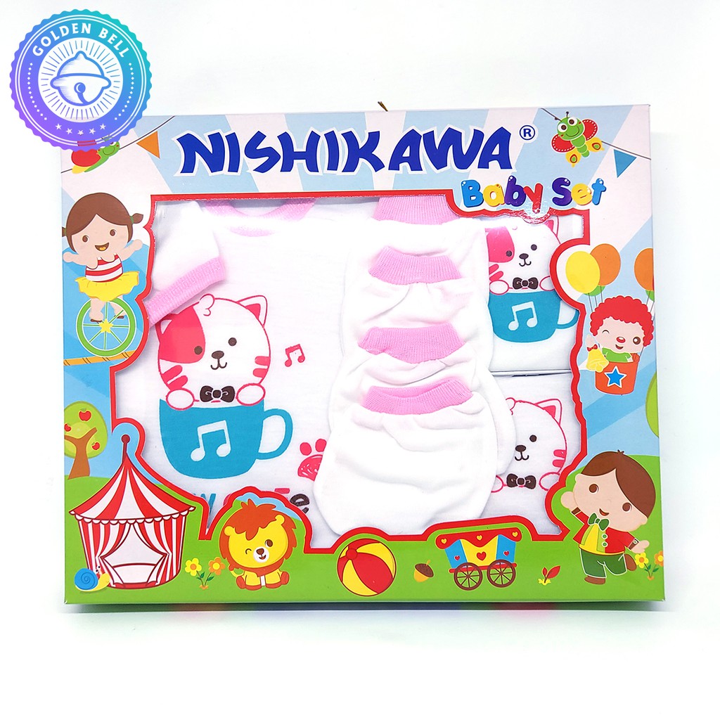 Paket Hadiah Hampers Baju Set Bayi - Baby Gift Set Newborn Nishikawa Pink