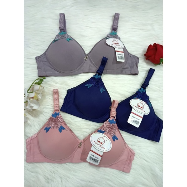 Bra BH Fashion Wanita Bra Cantik |POLOS BORDIR BUNGA | GN 300