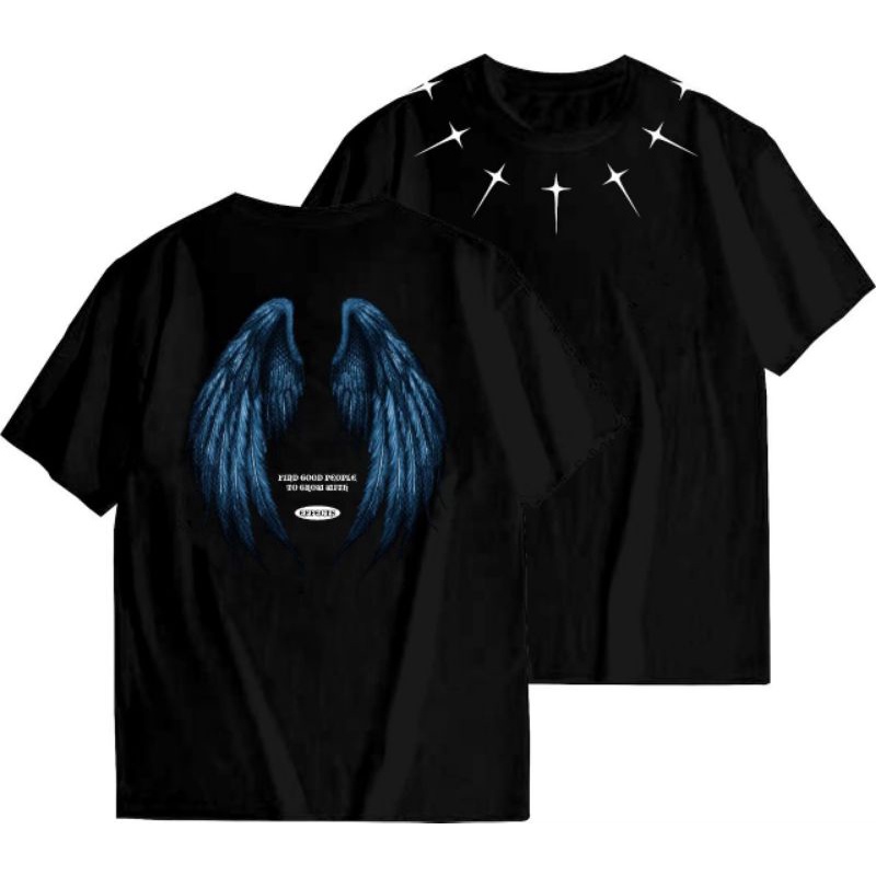 KAOS OVERSIZE MOTIF SAYAP COMBED24S