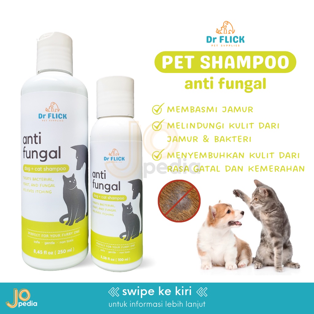 GROSIR DR FLICK Shampoo 250ml Shampo Kucing Anjing Hewan Kutu Jamur Lusinan Supplier