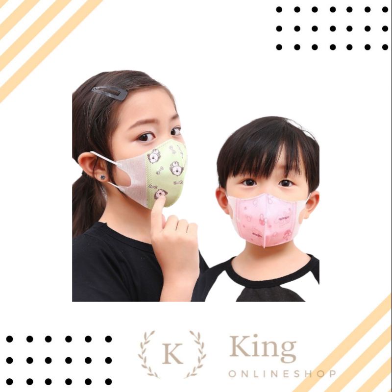 [CODE MDA] Masker Duckbill Anak Motif Karakter isi 50 Pcs