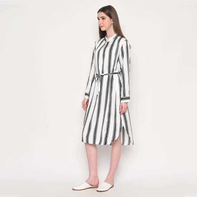 

MONOMOM Tula Dress MONOSTRIPE - Baju Menyusui Baju kerja menyusui Nursing Wear Premium