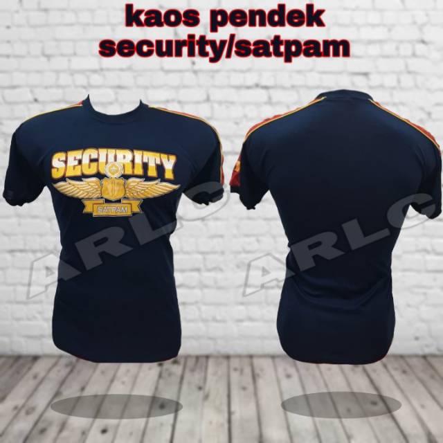 kaos pendek security/kaos pendek satpam birudongker