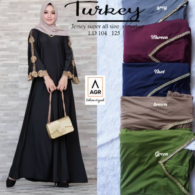 TURKI SYARI GAMIS ARABIAN BUSANA MUSLIM WANITA