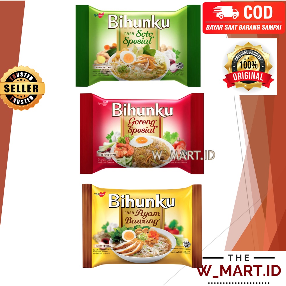 

BIHUNKU BIHUN INSTANT GORENG SOTO AYAM BAWANG 55 60 GR