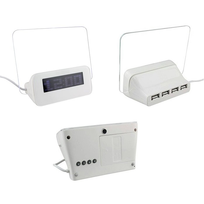 Jam digital weker ( CACAT PABRIK )- clock led digital memo board + spidol