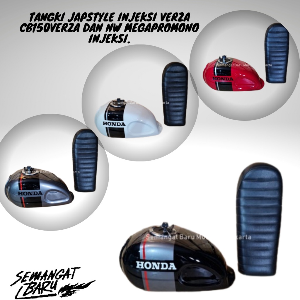 TANGKI JAPSTYLE INJEKSI VERZA CB150 VERZA DAN NEW MEGAPROMONO INJEKSI TENK TANK TENKI TENGKI TANKI  