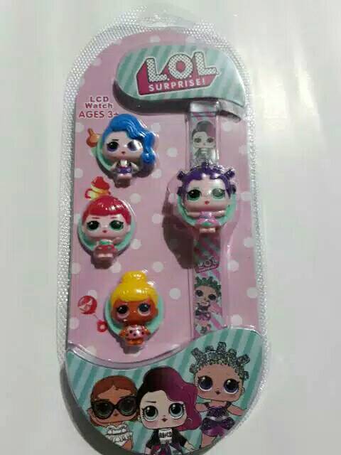 Jam Tangan Anak Anak 4 in 1 strap Rubber Murah