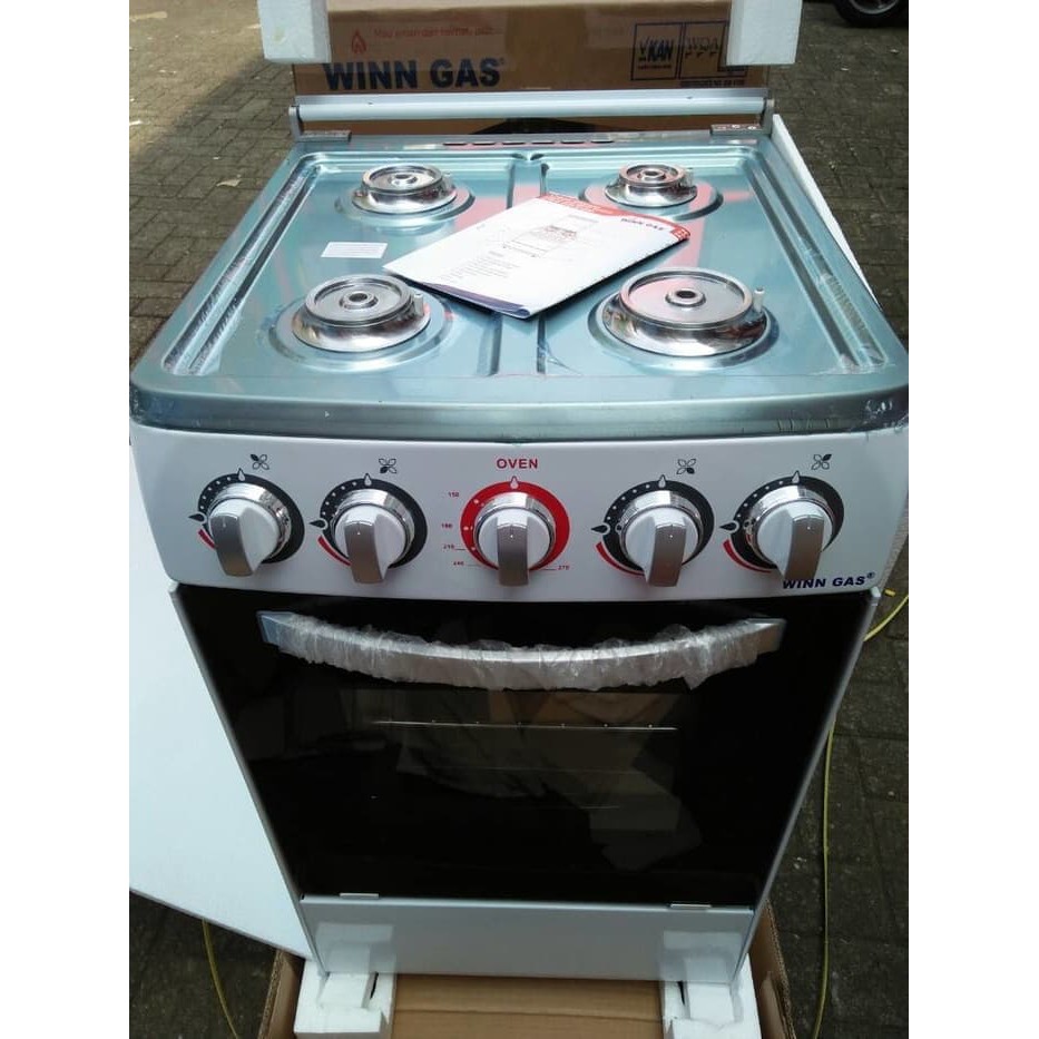 Kompor Gas Standing + Oven Winn Gas W5050 - 4 Stove Free Standing