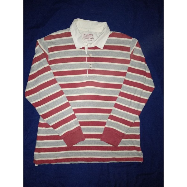 RUGBY SHIRT UNIQLO STRIPE SECOND ORIGINAL