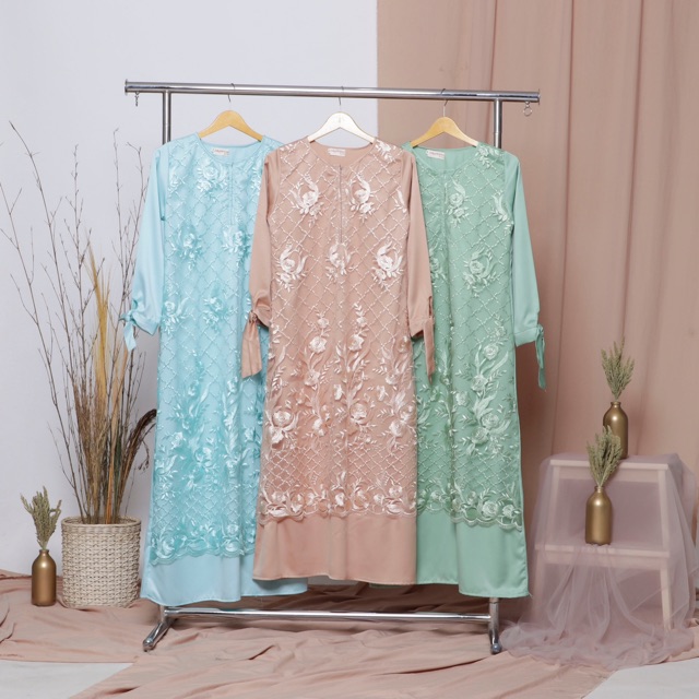 GAUN ARABELLE BORDIR / GAUN PESTA / GAMIS PESTA