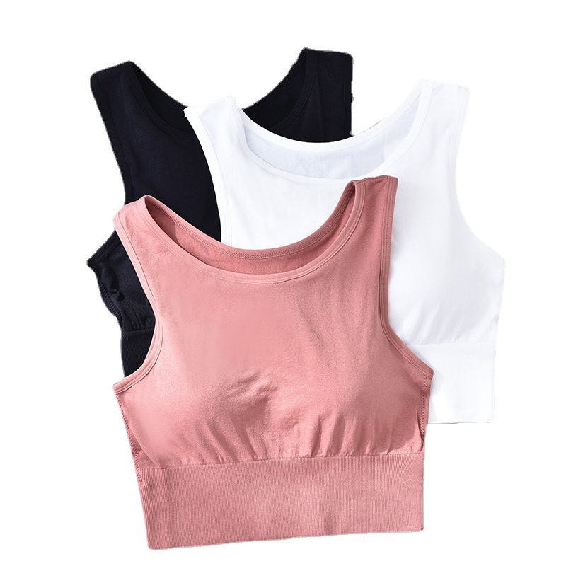 FYGALERYSURABAYA BRA517 Bra Tanpa Kawat Tanktop Crop Push Up Bra Olahraga Yoga Sportbra Gym