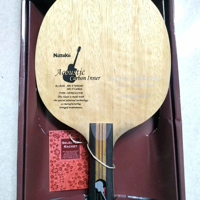 Terlaris Blade legendaris Nittaku Acoustic Carbon Original Japan