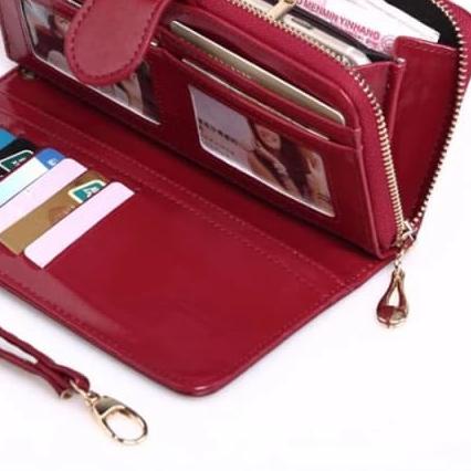 ➼ Dompet Panjang Wanita Dompet Cewek Kulit Pu Tebal Wallet Elegan Terbaru ❂