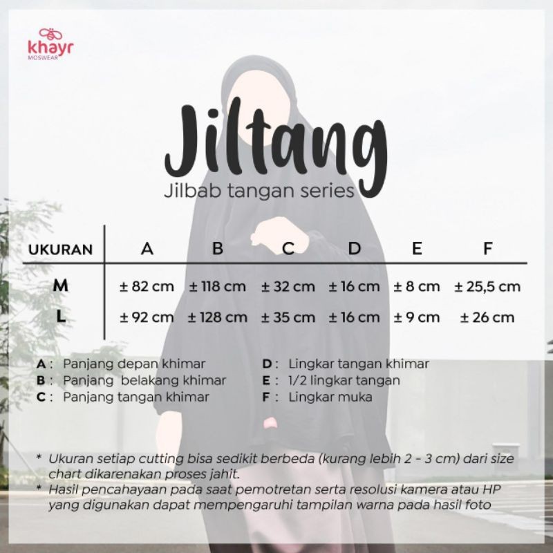 JILTANG jilbab tangan by Khayr Moswear