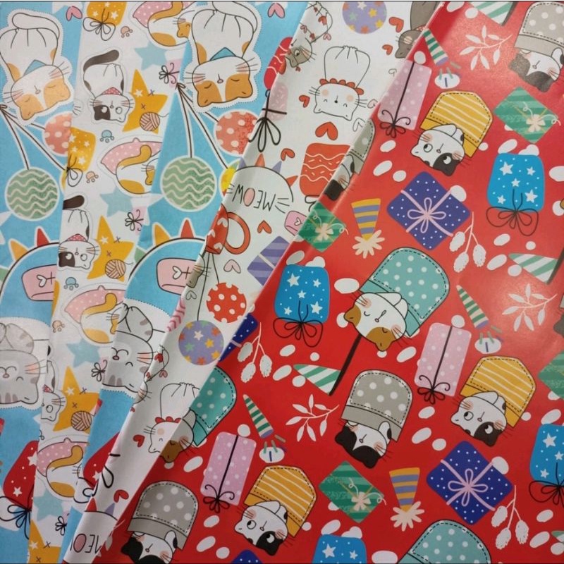 Jual Kertas Kado Motif Shopee Indonesia