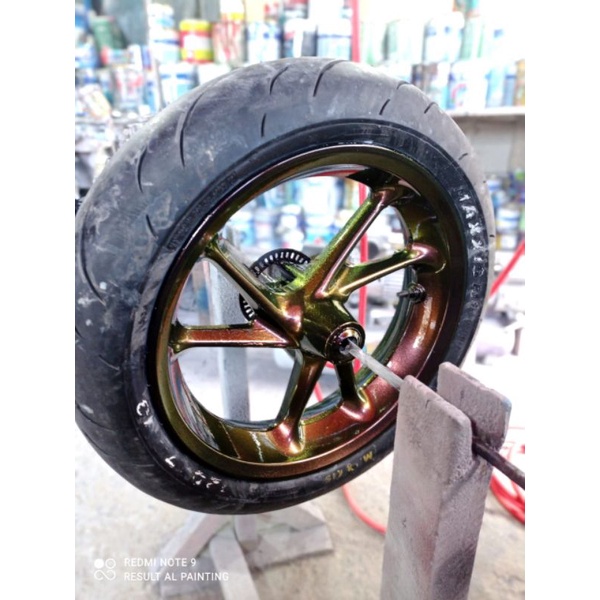 cat bunglon rose gold green